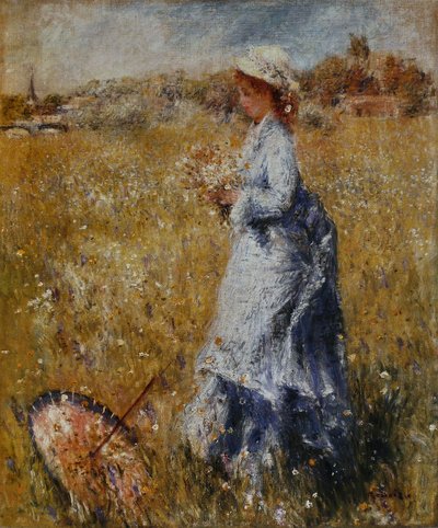 Der umgestürzte Sonnenschirm von Pierre Auguste Renoir